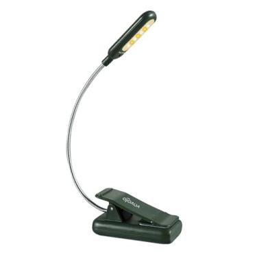 Imagem de VAVOFO Luz de livro recarregável para leitura na cama de crianças, 7 luzes de leitura LED com luz do dia branca fria quente de 9 níveis, lâmpada de cuidados com os olhos com indicador de energia para