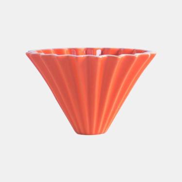 Imagem de Coador Filtro De Suporte Cafe Cerâmica Tipo Hario Laranja - RALEO