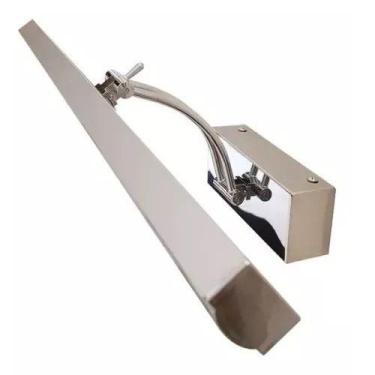 Imagem de Arandela Camarim Articulável Led 8w 4000k Bivolt Cromada 50cm - Delis