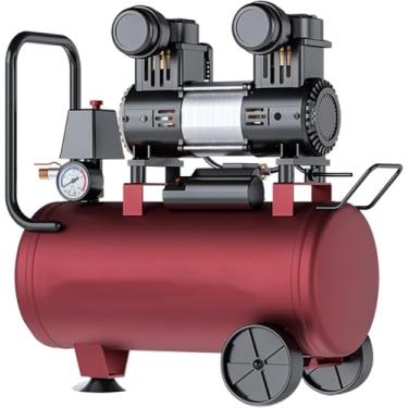 Imagem de Compressor De Ar Isento De óleo 1000/1300 W Compressor De Ar Silencioso Portátil 30l Spray Pait Detistry 220v Oficina De Bomba De Ar Ferramentas Peumatic, 1300W-30L