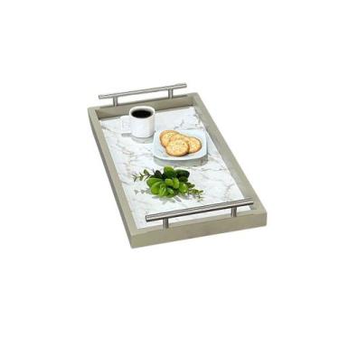 Imagem de Bandeja Gourmet Mesa Jantar Aparador Sala  Xícaras Café Hall - MARAKA,