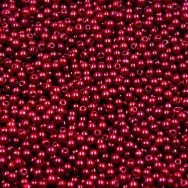 Imagem de PÉROLA DE ABS LISA Nº 03 20G PEROLA 3MM - LADEIRA BIJUTERIAS, Marsala