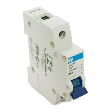Imagem de Disjuntor 1polo din c-20a3ka-weg-mdw