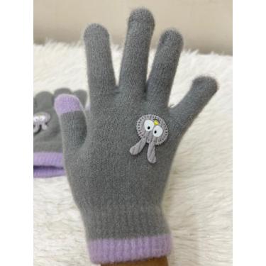 Imagem de Luva Infantil Frio Inverno de Lã 3 a 12 Anos Aquece - princesa, 3, 5 a
