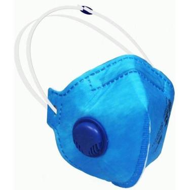 Imagem de Máscara Respirador Descartável com válvula PFF1 Sayro 