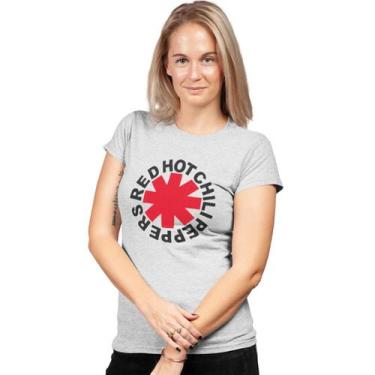 Imagem de Camiseta Feminina Baby Look Banda Red Hot Chili Peppers Logo Tradicion