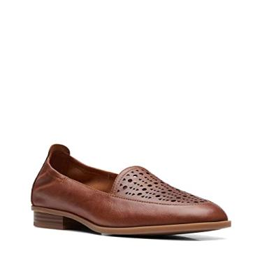 Imagem de Clarks Sarafyna Iris feminino, Couro bronzeado, 36