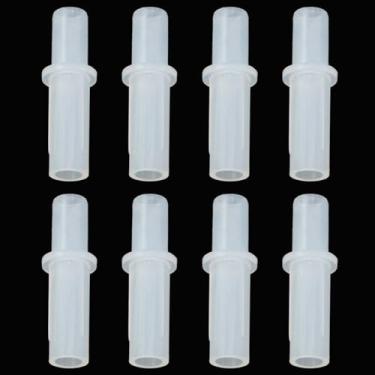 Imagem de JCBIZ Kit de porta dobrável dupla de 8 peças com eixo flexível para portas sanfonadas de armário deslizantes com ferragens de pivô superior de metal