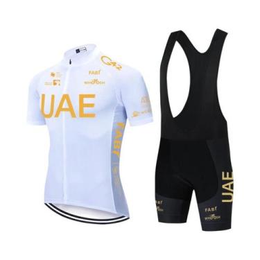 Imagem de Conjunto De Camiseta E Shorts De Ciclismo Dourado, Secagem Rápida, Par