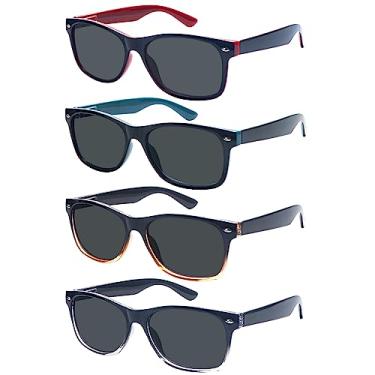 Imagem de ZONLON Pacote Com 4 Óculos De Sol Clássicos Para Leitura, Femininos E Masculinos, Dobradiça Mola, Leitura Áreas Externas Proteção Uv400 (4 Misturas, 1,25, Multiplicador_X)