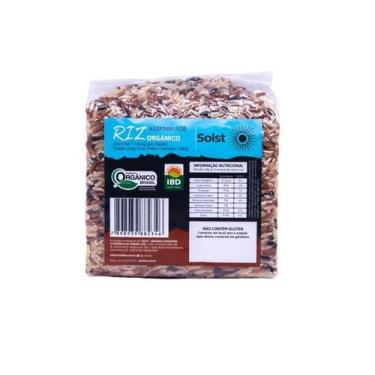 Imagem de Arroz Orgânico Mix Preto, Vermelho E Integral Solst 500 G