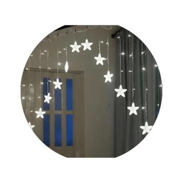 Imagem de Guirlanda de Natal Lights Pyramid Waterfall LED azul, branco - Lightbe