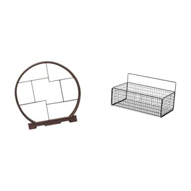 Imagem de YWJLQH Cestas de Parede, Suporte de Madeira para Exposição, Prateleiras, Organizador de Armazenamento, Rack para Armários Domésticos, Escritório, Cozinha, Ba