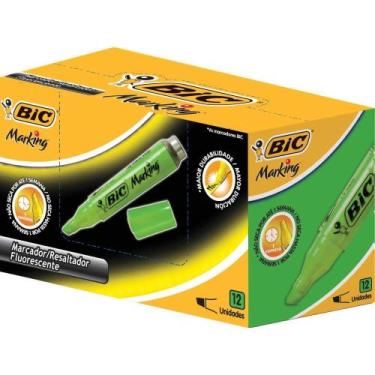 Imagem de Caneta Marca Texto Marking Fluorescente Verde - BIC