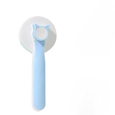 Imagem de Escova Removedora Tira Pelos Pets Cães Gato Pente Plástico Ferro Pentear Cachorro Pet Rasqueadeira(AZUL)