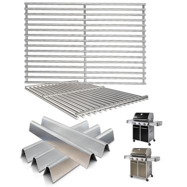 Imagem de Grelhas Genesis E310 e barras aromatizadoras 7620 para Weber Genesis série 300 (2011-2016), Genesis E330 E320 E310 S310 S320 S330 EP/CEP310 EP/CEP320 EP/CEP320 EP/CEP320 Grelha 330 Peças com controle