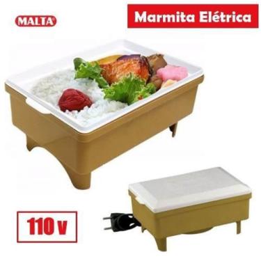 Imagem de Marmita Elétrica 1,2 Litros Refeição Aquecimento Vapor - Malta