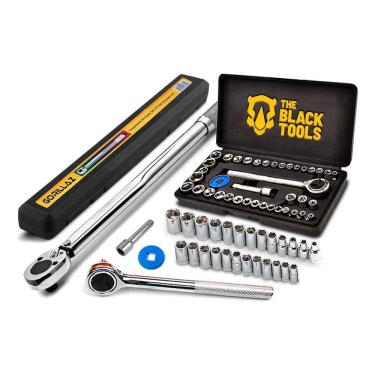 Imagem de 2X Torquimetro De Estalo, 28 - 210 Crv + Jogo Soquetes 40 Pç