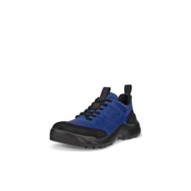 Imagem de ECCO Tênis de caminhada masculino à prova d'água com cadarço, Preto/Nubuck virtual, 10-10.5
