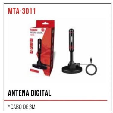 Imagem de Antena Digital Hdtv Tomate Mta-3011 Cabo 3m - Mxt