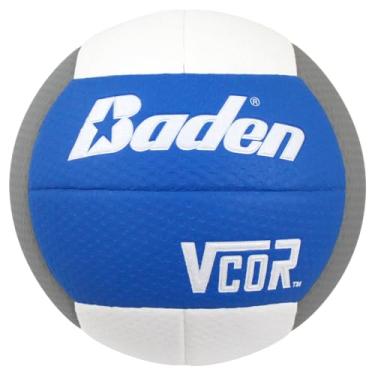 Imagem de Baden | VCOR | Microfibra ondulada | Voleibol masculino + masculino + masculino + feminino | 13U para a faculdade | Tamanho oficial 5 | Azul/cinza/branco | Aprovado pela AVCA