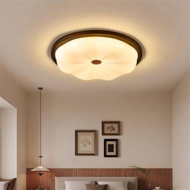 Imagem de Nórdico Moderno Quarto Lâmpada De Teto LED Moda Simplicidade Arte Sala De Estar Estudo De Restaurante Quarto Infantil Corredor Varanda Luz (3827B D53CM)