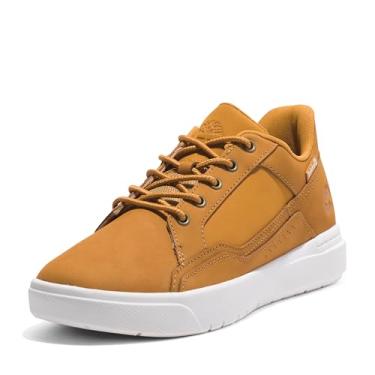 Imagem de Timberland Allston Tênis masculino baixo com cadarço, Nobuck de trigo, 8.5 Wide