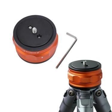 Imagem de Tangxi Placa de Liberação Rápida, Adaptador de Placa de Montagem de tripé da Câmera Com Rosca de Parafuso de 1/4 "3/8", Rolamento de Carga de 20 Kg, Montagem Redonda para Controle