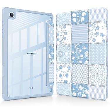 Imagem de Tuiklol Para Samsung Galaxy Tab S6 Lite 10,4 polegadas 2024 2022 2020, Buit in S Pen com capa protetora à prova de choque, capa traseira transparente transparente despertar/hibernar automaticamente