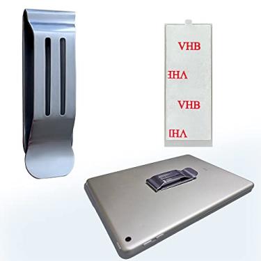 Imagem de BORING PRODUCT Clipe de bolso extra grande anexável para smartphones, 1 pacote com clipe de quadril adesivo para tablet, GPS, walkie-talkie, clipe de telefone de aço inoxidável para coldre de cinto