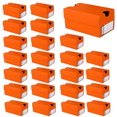 Imagem de 24un Mini Caixas Oferta para Sapatos, Caixas Oferta Pequenas Duráveis Ténis Artigos Decoração Festas com Tema Desportivo Divertido Adequadas para Bolachas Chocolates Doces (Laranja)
