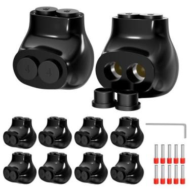Imagem de Conector Multi Tap isolado Joinfworld de 2 portas 4-14AWG - pacote com