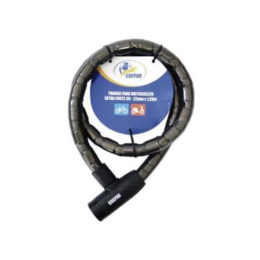 Imagem de Cadeado moto 120cmx22mm chave guepar