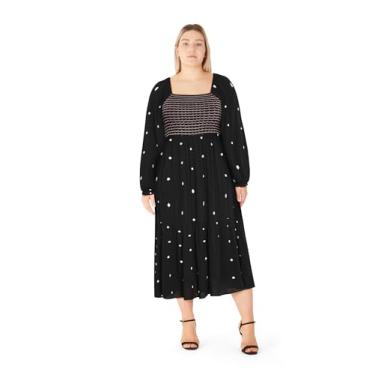 Imagem de City Chic Vestido feminino plus size - Aurora Ophelia, Preto, 48