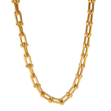 Imagem de SU LIFE Pulseiras de aço inoxidável 8 mm de largura com comprimento ajustável em forma de U para mulheres e homens, Medium, Aço inoxidável, Sem Pedra Preciosa