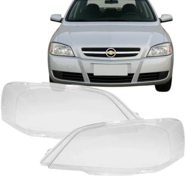 Imagem de Par Lente Farol Astra 2003 2004 2005 2006 2007 2008 2009 2010 2011 Policarbonato