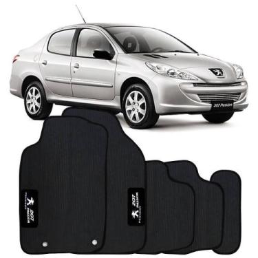 Imagem de Tapete Automotivo 207 Passion - Borracha Pvc Bordado Black - Tapecars