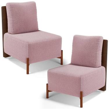 Imagem de Kit 02 Poltronas Decorativas Sala De Estar Living Hungria L02 material