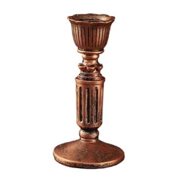 Imagem de Bothyi Castiçal vintage cônico candelabro europeu retrô floral decorativo para mesa casamento eventos especiais festival festa, M