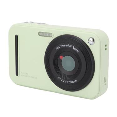 Imagem de Zopsc Câmera Digital 48MP 1080p UHD, Câmera de Selfie Anti Shake de Foco Automático Com Zoom de 16x, Cartão de Memória de 32 GB, Função da Webcam, para Viagens e Vlogging (Verde)
