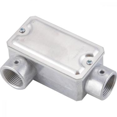 Imagem de Condulete Fixo 1 Tipo Lr - Com Tampa - Rosca Bsp - Sem Pintura