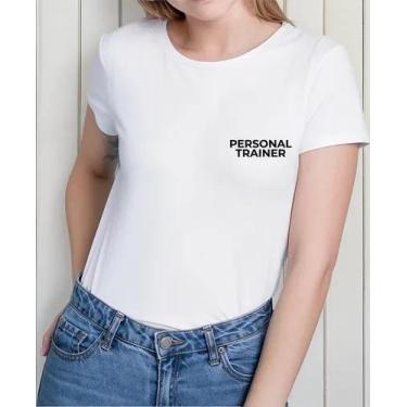 Imagem de Camiseta Camisa Adulto Feminina Masculina Algodão Personal Trainer Uni