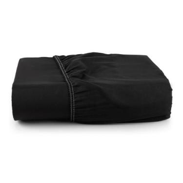 Imagem de Lençol com elástico Algodão avulso Queen - Amora Enxovais, preto