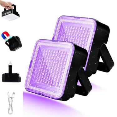 Imagem de UV Black Light Benss recarregável 60W 5000mAh 100 LED 395nm