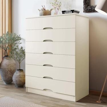 Imagem de Cômoda 6 Gavetas Sevilha MDF - MadeMarcs - MadeMarques, Off White