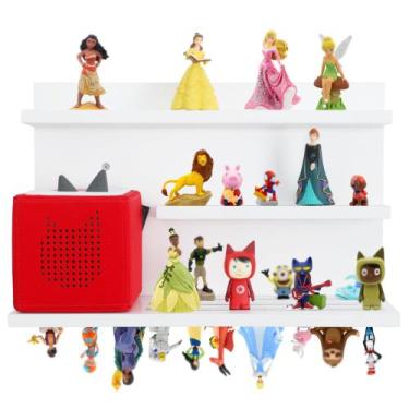 Imagem de Tonies Shelf PHOENANCEE Magnetic Storage 3 camadas de madeira de pinho