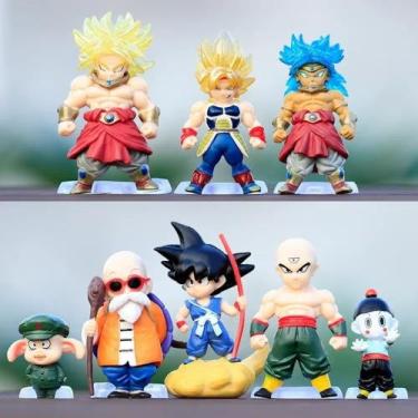 Imagem de Kit 8 Bonecos Action Figure Miniaturas Bonecos Dragon Ball Z - toy e t