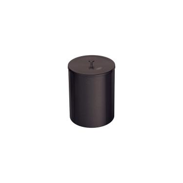 Imagem de LIXEIRA TRAMONTINA ÚTIL AÇO INOX SCOTCH BRITE EM REVESTIMENTO ESPECIAL A BASE DE VERNIZ BLACK MATTE 5L 94540/084