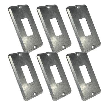 Imagem de Kit 6 Tampa Espelho Condulete 1 Posto 1 Tomada 3/4` Alumínio