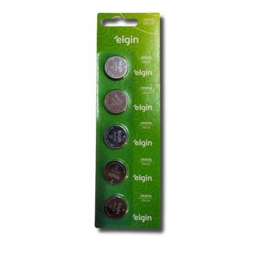 Imagem de Cartela De Bateria Cr2032 3V Elgin Com 5 Uni Cad